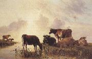 Thomas sidney cooper,R.A. A Meadow scene (mk37) Spain oil painting artist